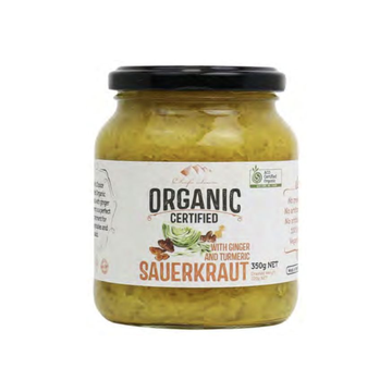 Chef's Choice Organic Sauerkraut with Ginger & Turmeric 350g