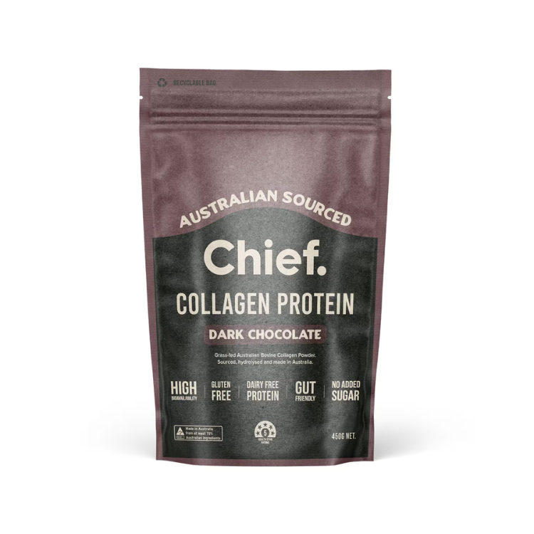 Chief Australian Collagen Protein Powder Dark Chocolate 450g