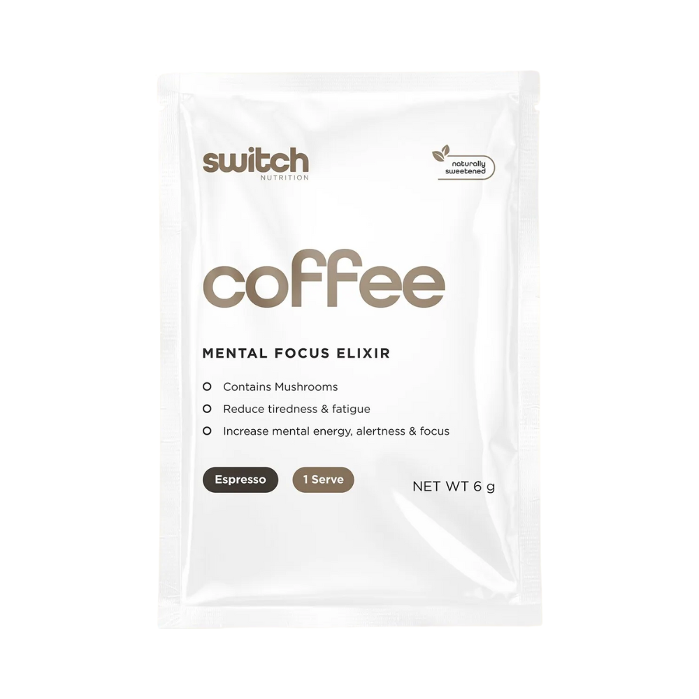 Switch Nutrition Coffee Mental Focus Elixir Espresso Sweetened 25 Pack