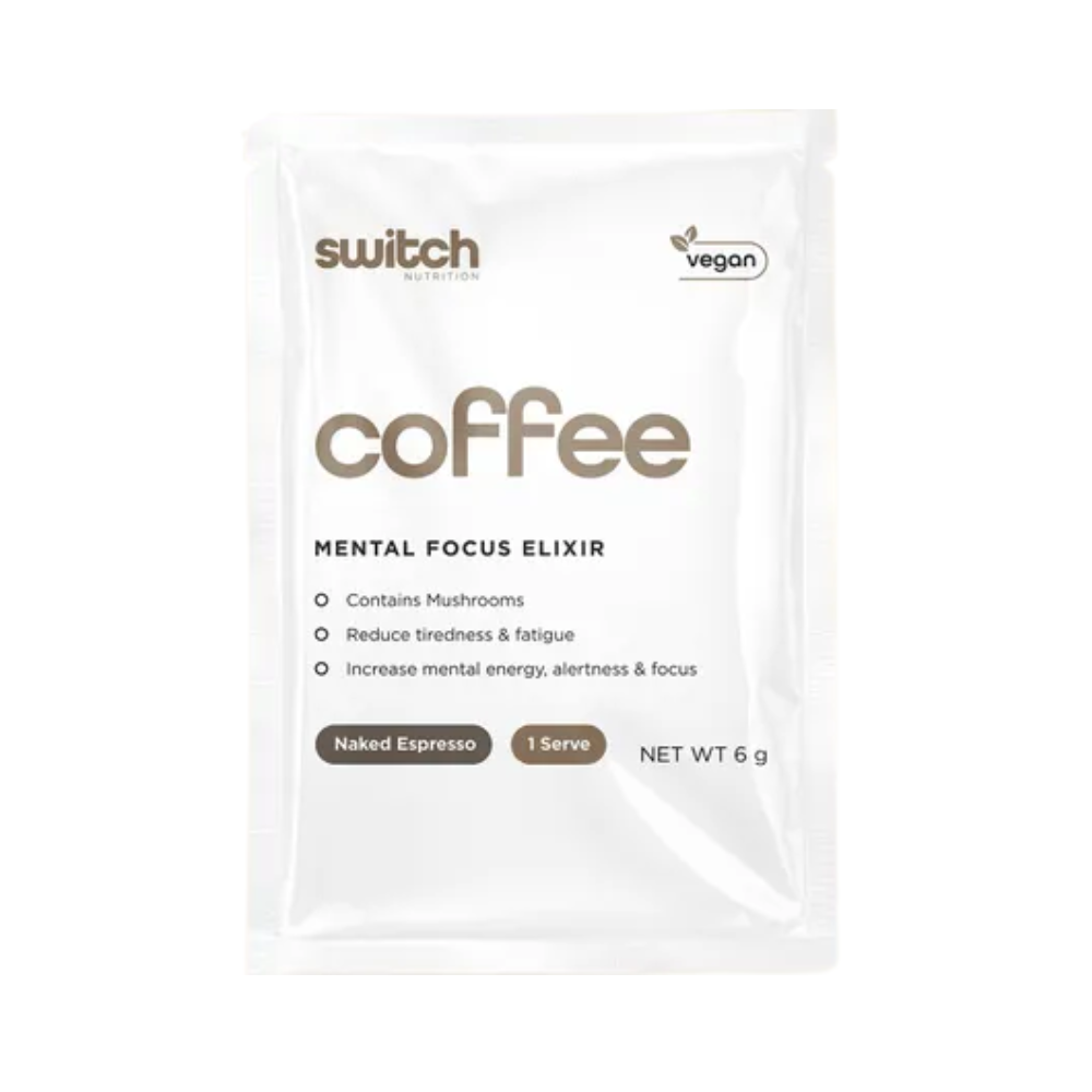 Switch Nutrition Coffee Mental Focus Elixir Naked Espresso 25 Pack