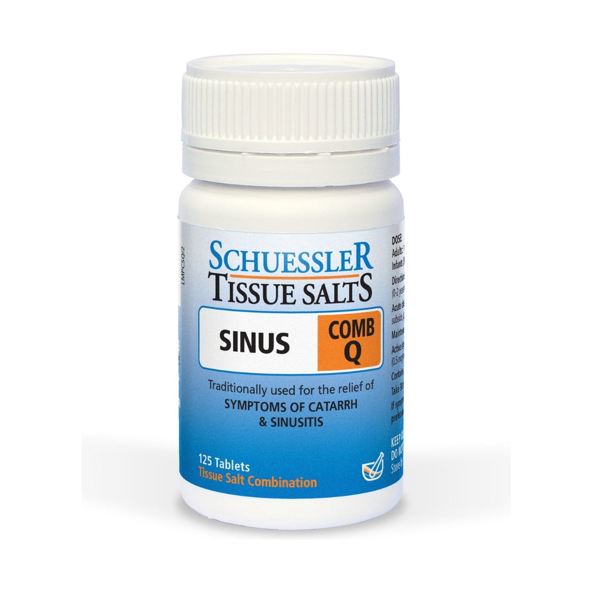 Martin & Pleasance Schuessler Tissue Salts Comb Q Sinus 125 Tablets — product packshot