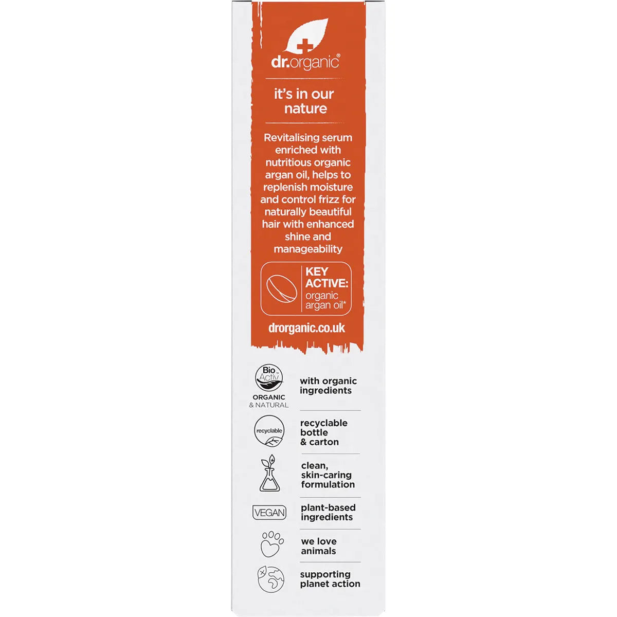 Dr Organic Moroccan Argan Oil Hair Treatment Serum 100ml