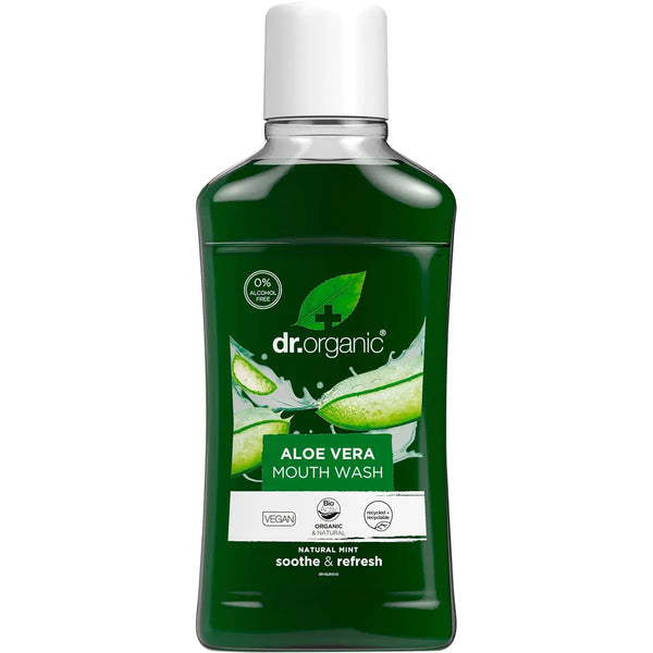 Dr Organic Mouthwash Aloe Vera 500ml