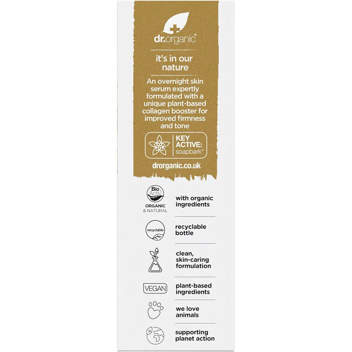Dr Organic Pro Collagen Plus+ Booster Serum Soapbark 30ml