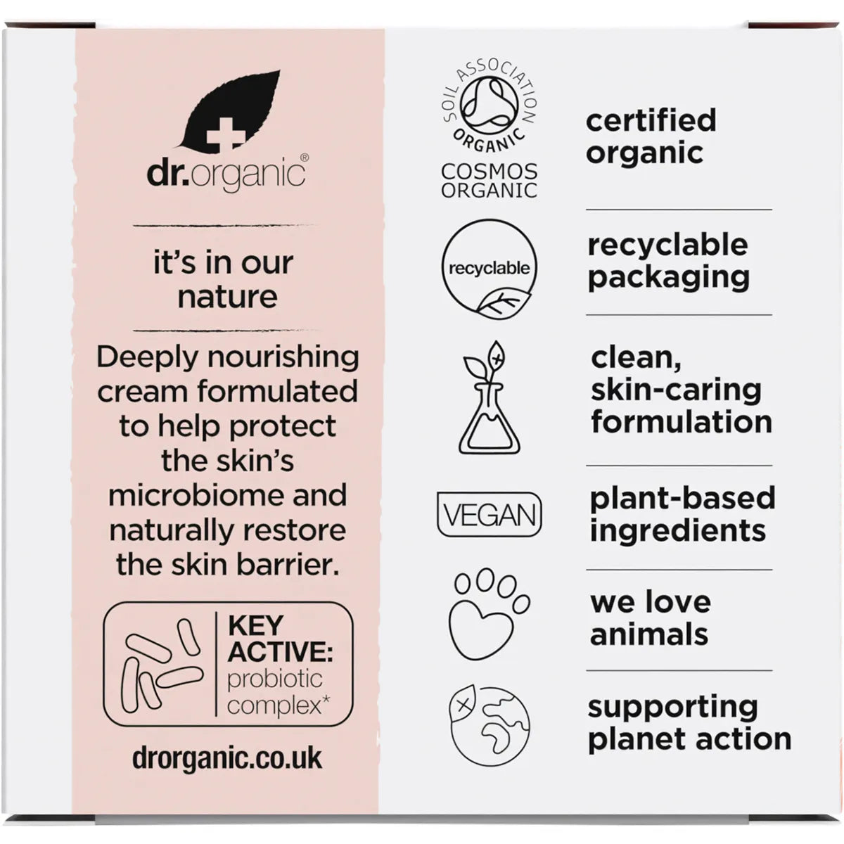 Dr Organic Skin Calm Probiotic Concentrated Cream 50ml
