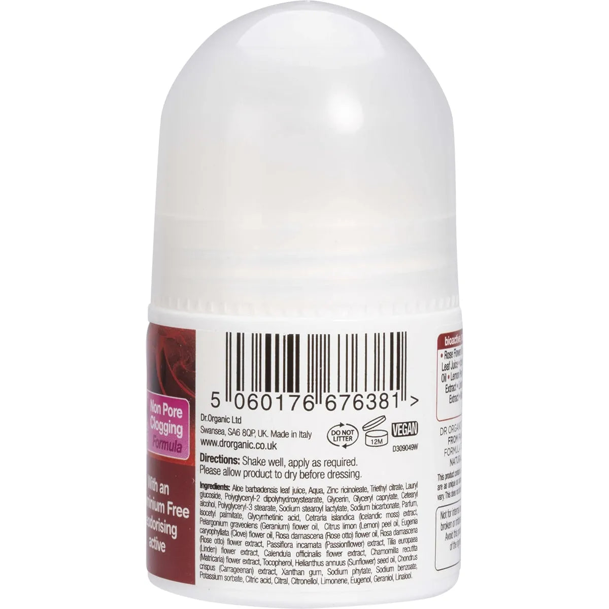 Dr Organic Rose Otto Roll On Deodorant 50ml