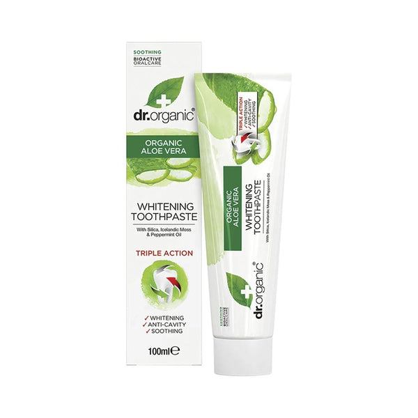 Dr Organic Aloe Vera Whitening Toothpaste 100ml