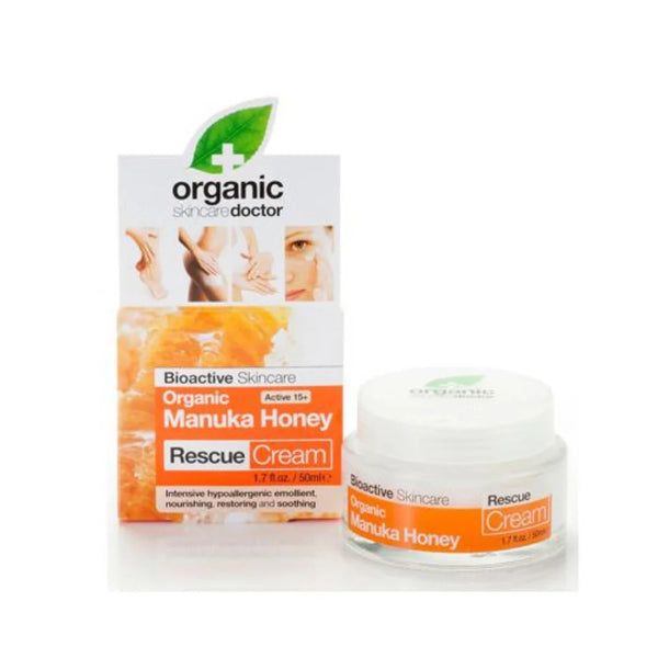 Dr Organic Rescue Cream Manuka Honey 50ml