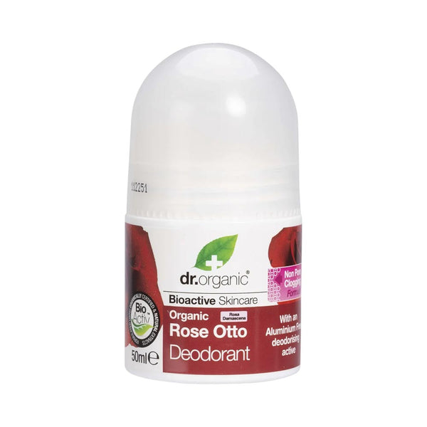 Dr Organic Rose Otto Roll On Deodorant 50ml