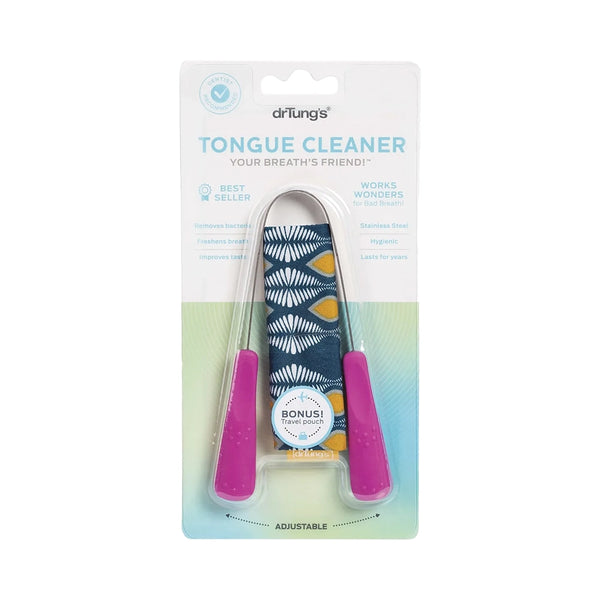 Dr Tung's Tongue Cleaner Stainless Steel (Colour May Vary)