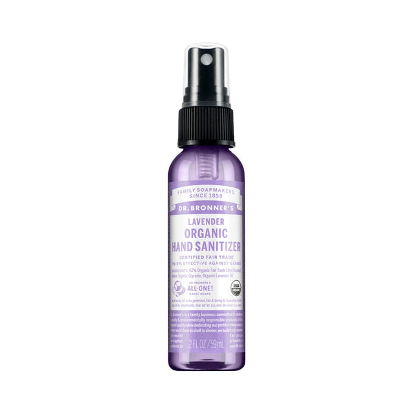 Dr Bronner's Organic Hand Sanitizer Lavender 59ml