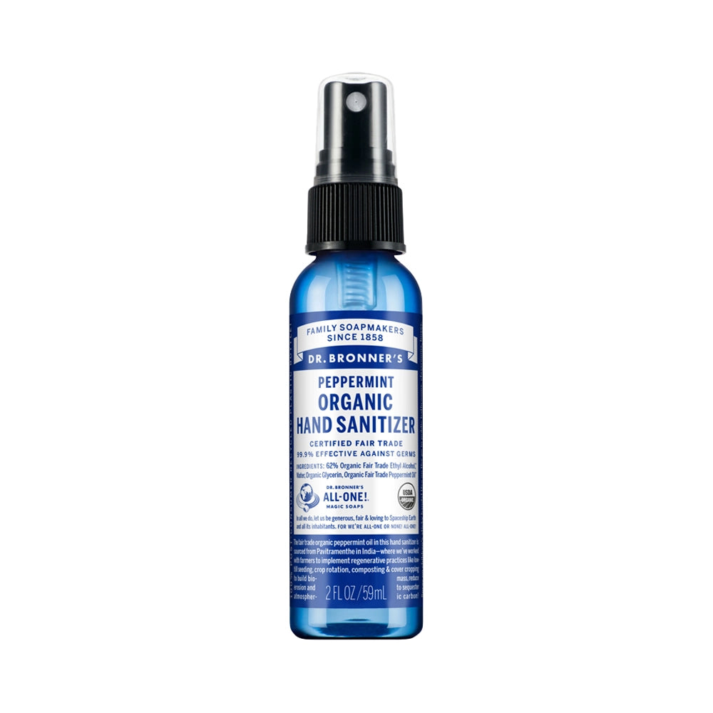 Dr Bronner's Organic Hand Sanitizer Peppermint 59ml