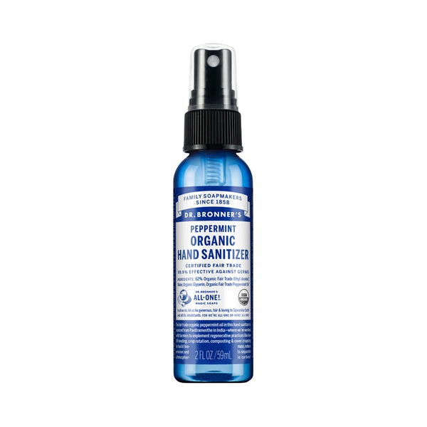 Dr Bronner's Organic Hand Sanitizer Peppermint 59ml