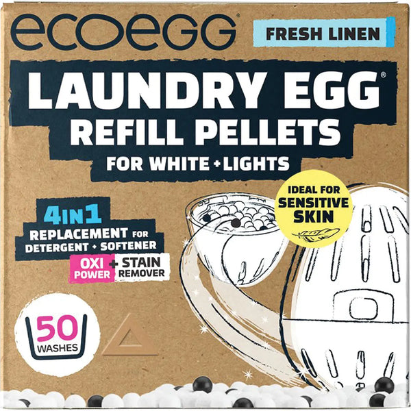 Ecoegg Laundry Egg Refill Pellets 50 Washes Fresh White + Lights