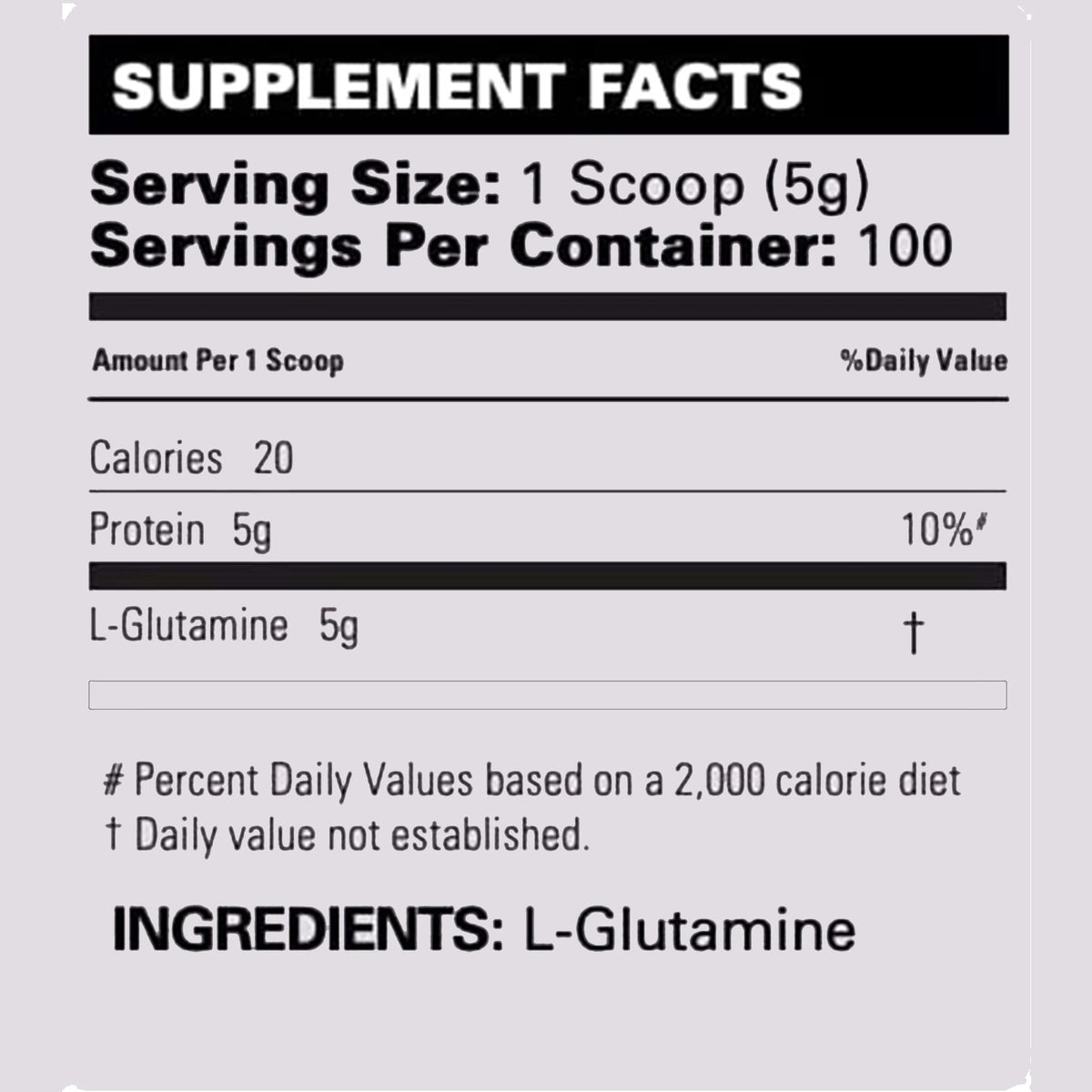 EHP Labs Glutamine 100 Servings