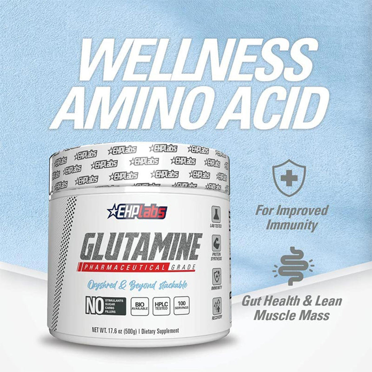 EHP Labs Glutamine 100 Servings