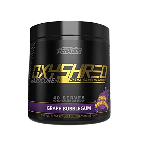 EHP Labs OxyShred Hardcore Grape Bubblegum 40 Servings 248g