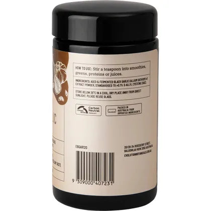 Evolution Botanicals Aged Fermented Black Garlic Powder 120g gallery image 3