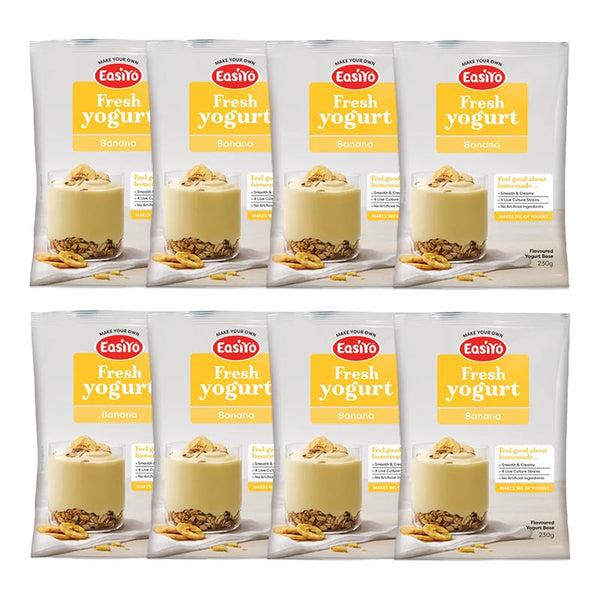 EasiYo Everyday Range Banana Yogurt Base 230g Carton of 8