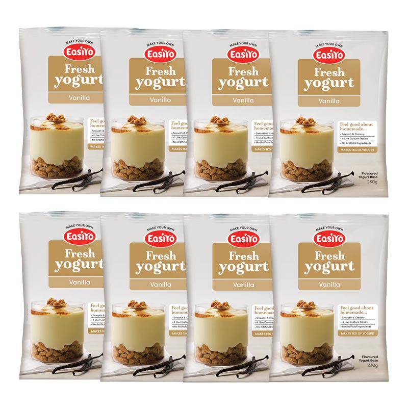 EasiYo Everyday Range Vanilla Yoghurt Base 230g Carton of 8