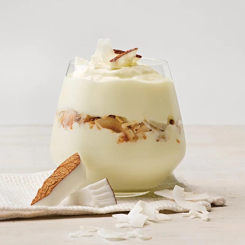 EasiYo Greek-Style Coconut Yogurt Base With Coconut Bits 240g Carton of 8 gallery image 4