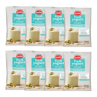EasiYo Wellbeing Range Yoghurt Base Natural Unsweetened 140g Carton of 8