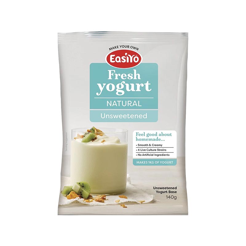 EasiYo Wellbeing Range Yoghurt Base Natural Unsweetened 140g Carton of 8 gallery image 2