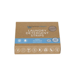 EnviroClean sensitive laundry detergent strips packaging, eco-friendly, hypoallergenic, 60 washes, zero plastics.
