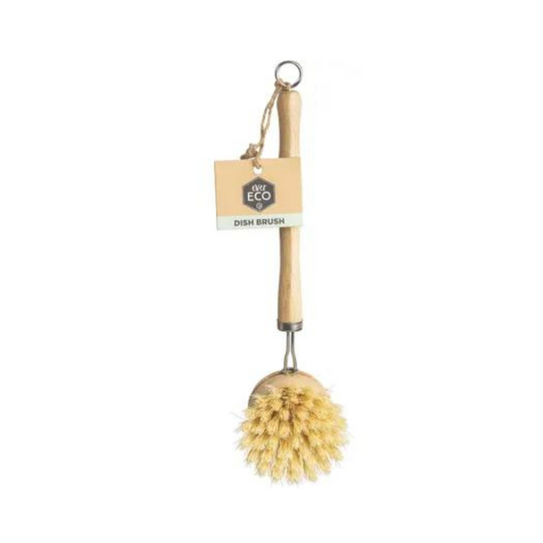 Ever Eco Dish Brush Bamboo Handle, Sisal Bristles