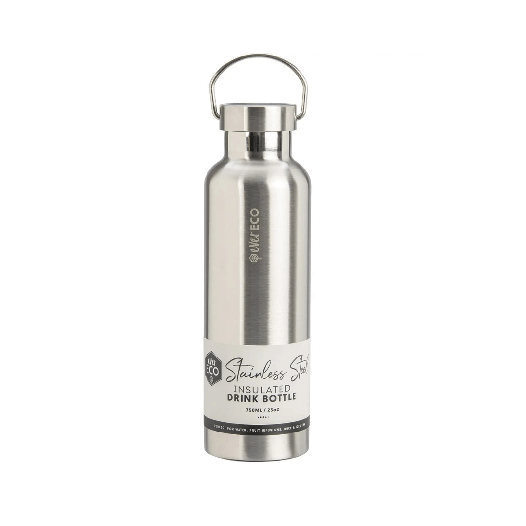 Ever Eco Insulated Stainless Steel Bottle Brushed Stainless 750ml