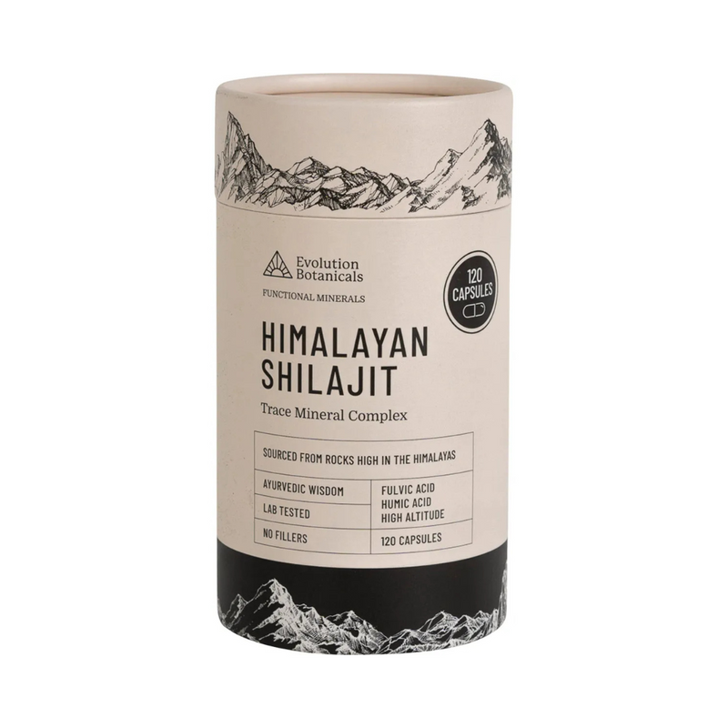 Evolution Botanicals Himalayan Shilajit Trace Mineral Complex 120 Caps
