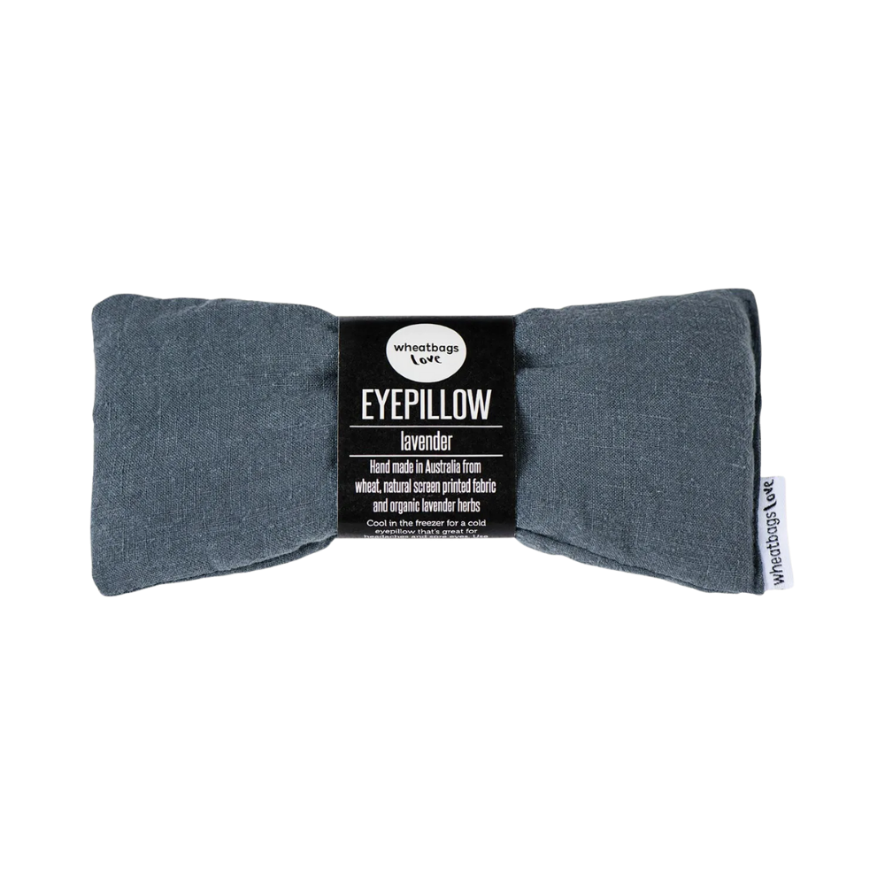 Wheatbags Love Eyepillow Luxe Linen Slate Lavender Scented