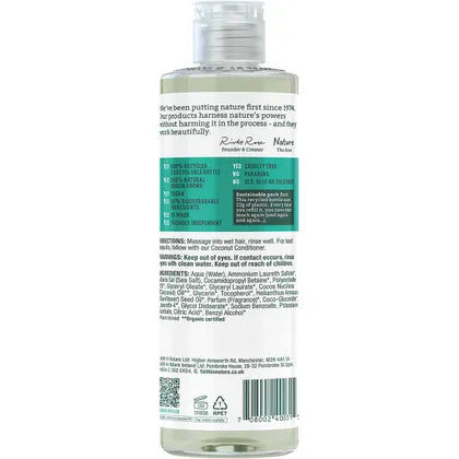 Faith In Nature Shampoo Hydrating Coconut 400ml back label