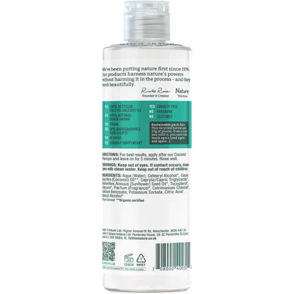 Faith In Nature Conditioner Hydrating Coconut 400ml back label