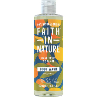 Faith In Nature Body Wash Invigorating Grapefruit & Orange 400ml front pack