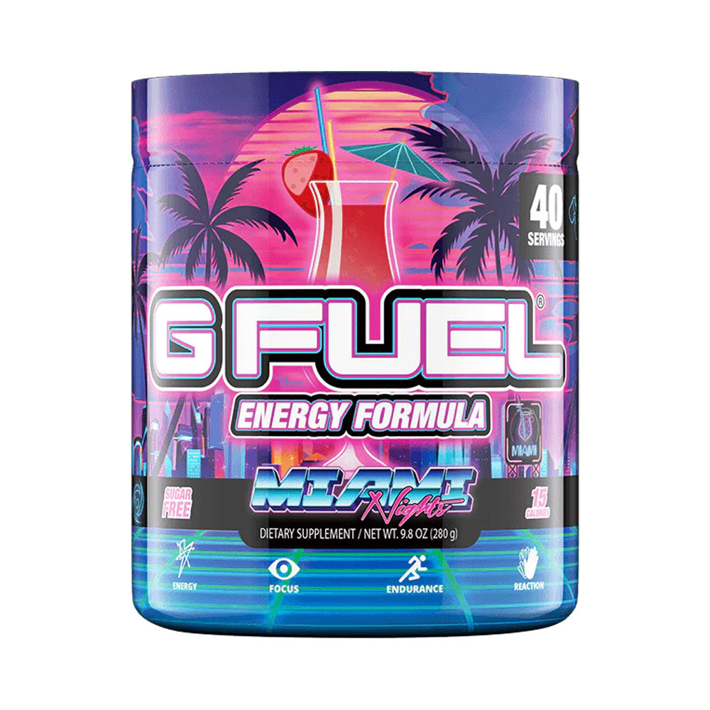 G Fuel Energy Formula The Official Drink of Esports® Miami Nights 40 Servings 280g