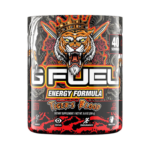 G Fuel Energy Formula The Official Drink of Esports® Tiger's Blood 40 Servings 280g