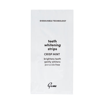 Gem Dissolvable Whitening Strips Crisp Mint 28 Pieces