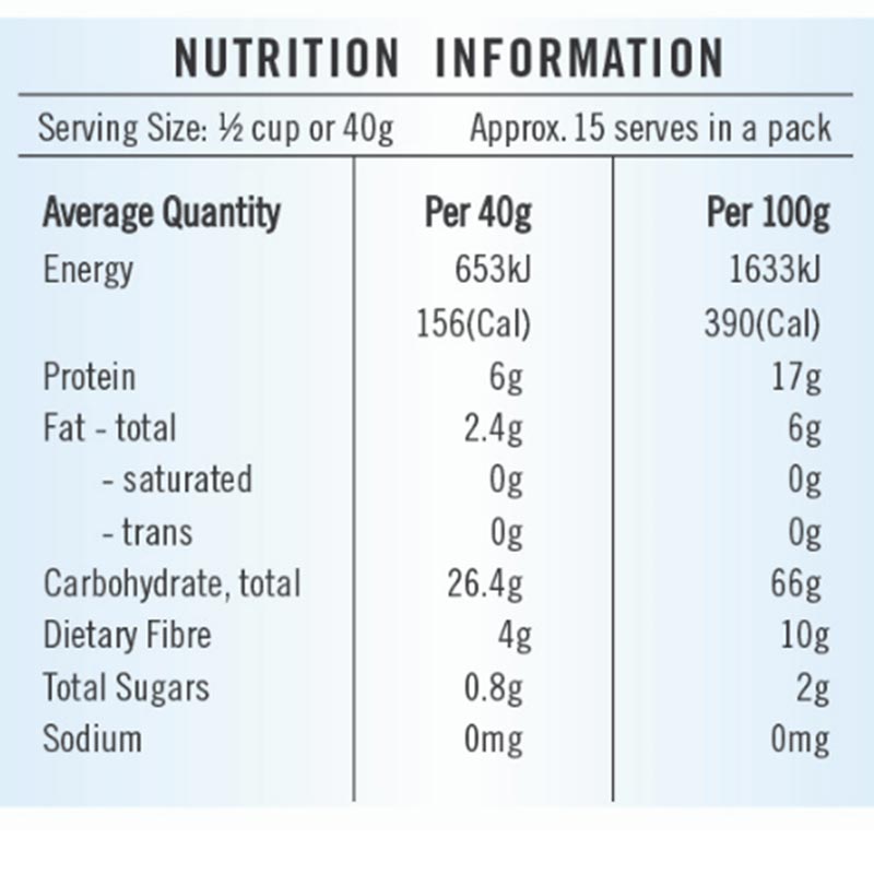 GF Oats Oat Flour 600g