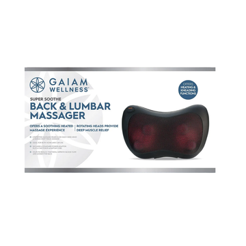 Gaiam Back & Lumbar Massager with Standard & Car Power Adaptor