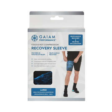 Gaiam Cold & Hot Compression Recovery Sleeve Large