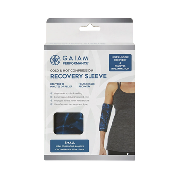 Gaiam Cold & Hot Compression Recovery Sleeve Small