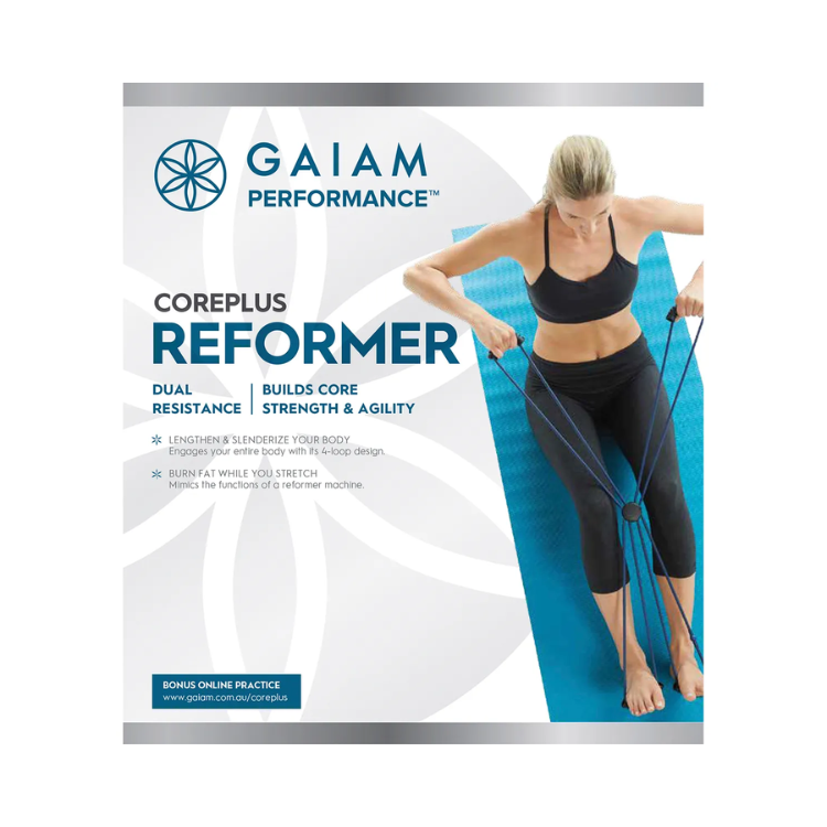 Gaiam Pilates Reformer 4-Loop Design and Multiple Grips