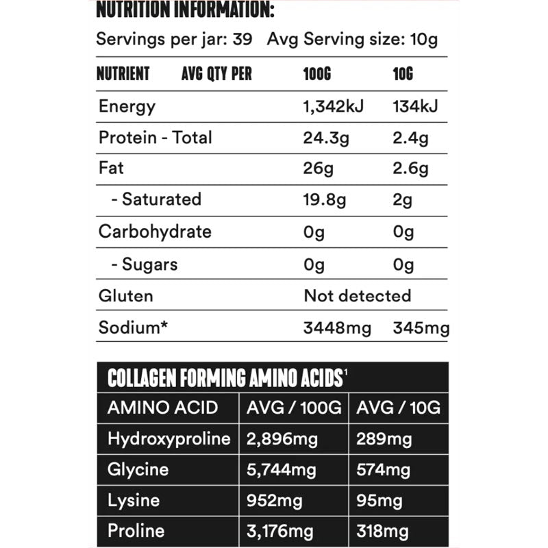 Gevity Rx Bone Broth Body Glue Burn 390g