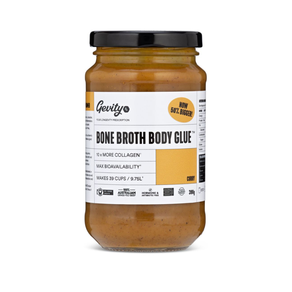 Gevity Rx Bone Broth Body Glue Curry G/F 390g