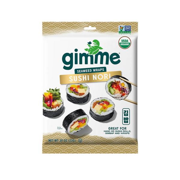 GimMe Roasted Seaweed Sushi Nori 9 Sheets 23g