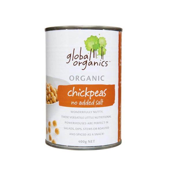 Global Organics Chickpeas No Added Salt Organic 400g