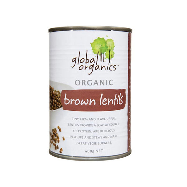 Global Organics Lentils Brown Organic 400g