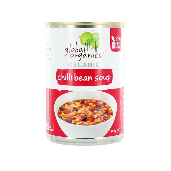 Global Organics Organic Chilli Bean Soup 400g
