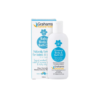 Grahams Natural Baby Eczema Body & Bath Oil 100ml